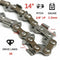 14 inch Chainsaw Chain Blade Wood Cutting Chainsaw Parts 50 Drive Links 3/8
