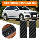2pcs Carbon Fiber Rear Door Armrest Ashtray Cover Trim for Audi Q7 SQ7 4M