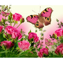 5D DIY Full Drill Diamond Painting Butterfly Flower Cross Stitch (H038)