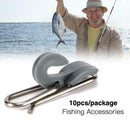 10 Pcs Fishing Bait Clip Strong Nice Swivels Lock Snaps Fishing Accessories NEW
