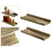 2pcs Rustic Wood Floating Shelves Farmhouse Wall Shelves for Bathroom Office