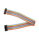 2.54mm Pitch 16 Pin Female to Female IDC Connector Rainbow Color Ribbon Fla