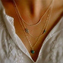 Latest Design Boho Hamsa Fatima Hand Evil Eye Bead Turquoise Pendant Necklace OZ