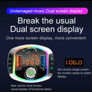 Car Bluetooth FM Transmitter QC3.0 PD Fast Charge 6 RGB Backlit 2 USB Ports