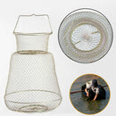 Foldable Portable Steel Wire Fishing Pot Trap Net Crab Crawdad Cage Fish Ba