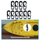 10pcs Reusable 8mm Nylon Bungee Hook Canoes Shock