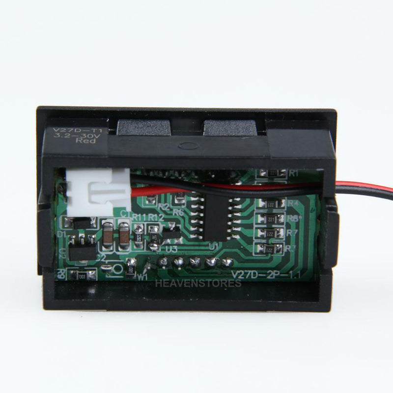 0.56inch LCD DC 3.2-30V Red LED Panel Meter Digital Voltmeter with Two-wire