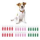 20pcs Pet ID Tags. Plastic, Personalized Dog & Cat Pet Identification, Durable &