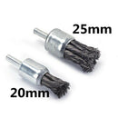 4 Pieces Durable Knot Wire End Brush Rust Paint Removal Tool 20 & 25mm For Heavy