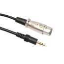 3 Pin XLR Female to 3.5mm 1/8" Jack Male MIC Audio Interconnect Cable 10ft