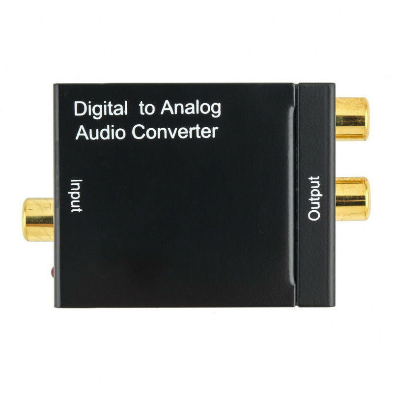 Digital Optical Coaxial Toslink Signal to Analog Audio Converter Adapter RCA AU