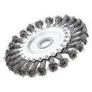 2 x Durable Twist Knot Wire Wheel Brush Fits for Grinding/Dusting/Polishing