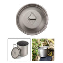Portable Titanium Alloy Mug Lid Camping Picnic Leakproof Water Cup Cover with