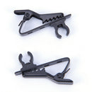 2PCS Microphone Lapel Tie Clip for Lapel Lavalier Mic Black Ew