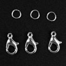 120pcs Lobster Clasps and 840pcs Jump Rings DIY Accessories for Jewelry
