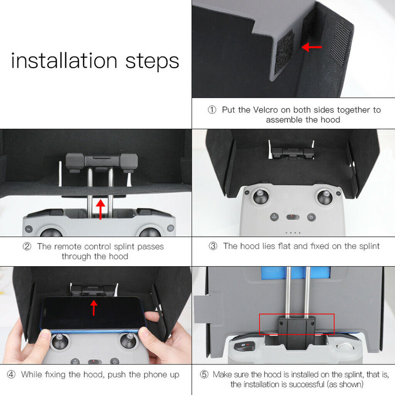 Sun Hood Sunshade for DJI Mavic Air 2 Controller Accessories for Smartphone