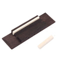Rosewood Bridge With Bone Saddle and nut for 3 String CIGAR BOX Guitar