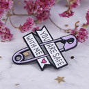 Girl Power Kindness Wine Lover Inspirational Lovely Enamel Pin Badges BroocSEAU