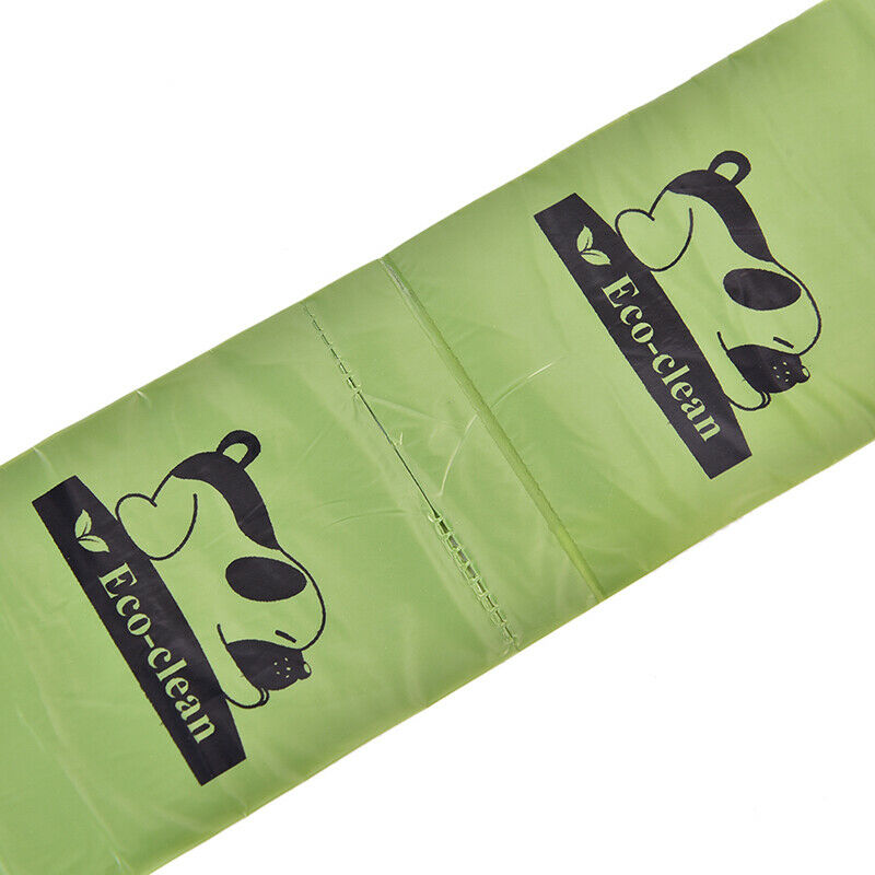 8Rolls/120Pcs Degradable Pet Waste Poop Trash Bags Dog Cat Cleaning GarbageS Hn