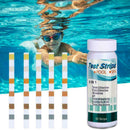 50Pcs 6 In1 Swimming Pool SPA Test Strip Chlorine Alkalinity Hardness pH X3F2