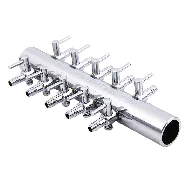 Aquarium 10-Outlet Lever Adjusted Pump Air Valve Manifold Taps