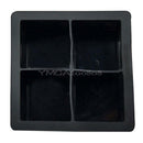 Black Big Giant Jumbo King Size Large Silicone Ice Cube Square Tray Mold Mould