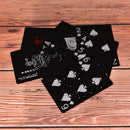 Waterproof Black Plastic Playing Cards Collection Poker Cards Board Games