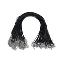 100pcs Wax Line Necklace Pendant Charms Cord Beads String Lobster Strap Rope OZ