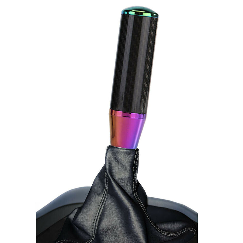 Car Gear Shift Knob Carbon Fiber Aluminum Alloy Shifter Stick Knob Universal