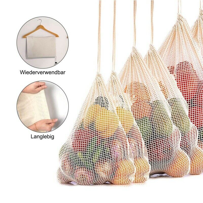 Reusable Produce Bags For Fruit,Veggies,Fridge Organizing,Toys,Lightweight& J4B7
