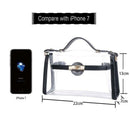 Clear Crossbody Messenger Shoulder Bag Purse For Women Adjustable Strap, Bl