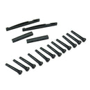 2 Sets ABS Plastic Mini Bridge Saddle Pins Nut Parts for Acoustic Guitar New