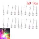 100 Pcs 0.2 inches Multicolor LED Light Bulb Emitting DiodeME