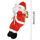 Christmas Decoration Santa Claus Climbing On Rope for Indoor/Outdoor Wall W