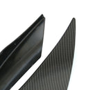 New 4Pcs/Set Carbon Look Car Body Spoiler Canards Valence Chin Front Bumper