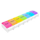 Weekly Pill Organizer 7 Days Press Button Tablet Pill Box Case Container hv2n