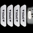 2 Set Car Door Anti-Collision Warning Reflective Stickers Open Stickers Lon P7A9