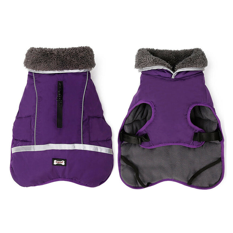 Pet Jacket Reflective Winter Warm Clothing Jacket Vest Waterproof Dog Cloth
