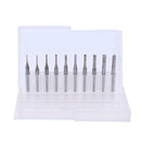 10Pcs/Box 1/8 Inch 0.8-3.17mm PCB Engraving Cutter Rotary CNC End Mill