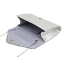 Women Glittered Envelope Clutch Purse Evening Bag Lustrous Party Handbag Sh