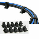 10x Cable Clips Adhesive Cable Management Wire Holder Organizer