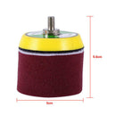 16Pcs 2" Car Round Flat Sponge Waxing Polishing Pad Buffing Polisher Set 2019