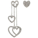 Metal Fashion Heart-Shaped Ladies Hanging Earrings Fashion Love Long Tassel