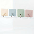 5X(Plain Square Nail-Free Strong Viscose Hook Kitchen Wall Non-Mark Hook B L3T9)