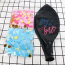 Boy Or Girl Balloon Gender Reveal Baby Shower Confetti Black Latex Ballon Pa Hn