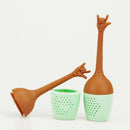 1Pcs Silicone Thumb Tea Infuser Filter Tea Coffee Spice Holder Creative Tea L6T5