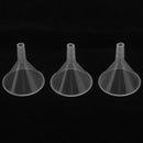 3pcs Transparent Plastic Funnels Filling Mini Bottles Liquid Water Perfume