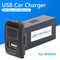 For MAZDA USB Car Charger with Blue LED Voltmeter 2.1A USB Charger Socket