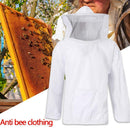 1Set Beekeeper Smock Suit Beekeeping Keeping Hat Veil Sleeve White Equipment