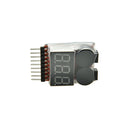 RC Lipo Battery Low Voltage Alarm 1S-8S Buzzer Indicator Checker Tester LED ME